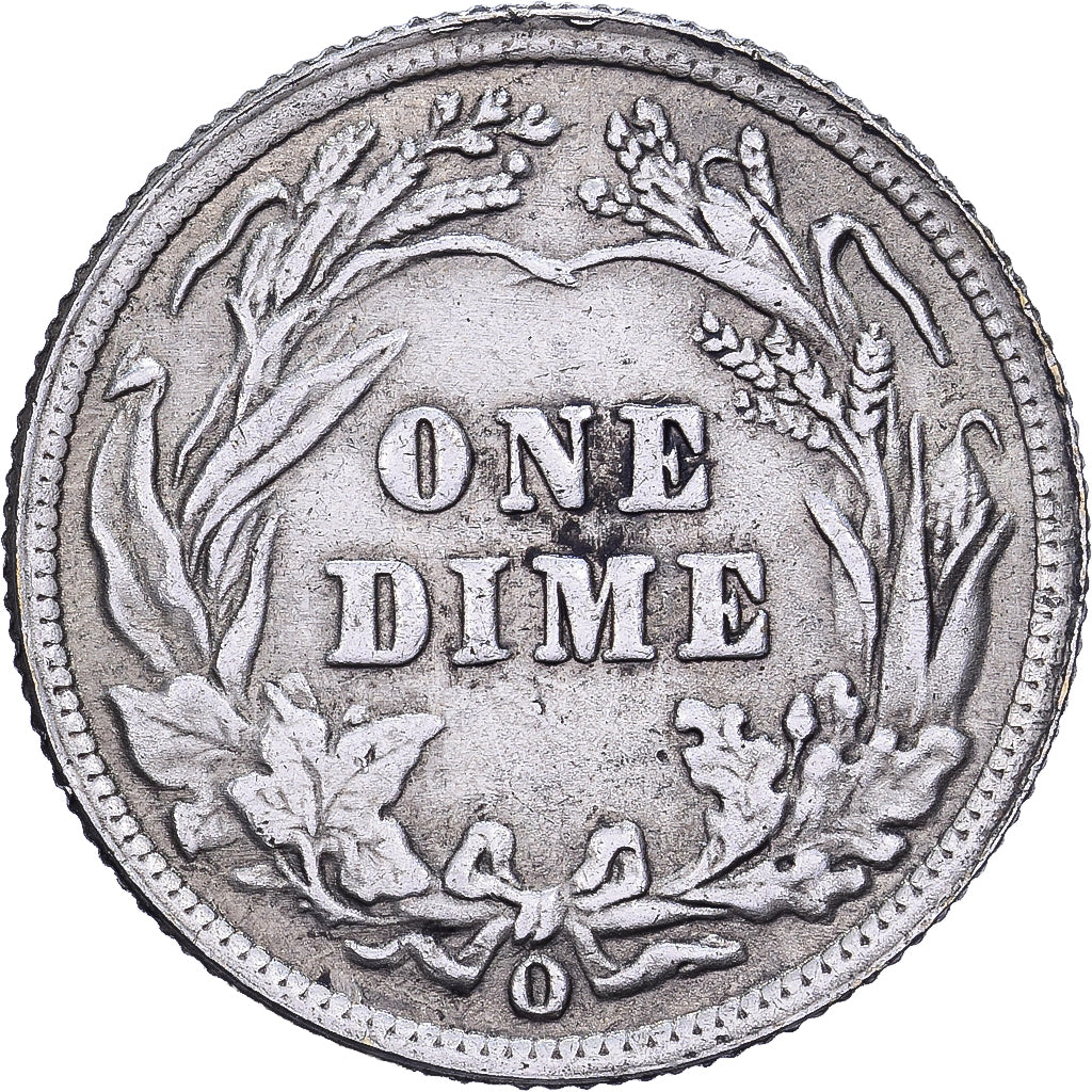 États-Unis, Dime, Barber Dime, 1892, U.S. Mint, Argent, TTB, KM:113