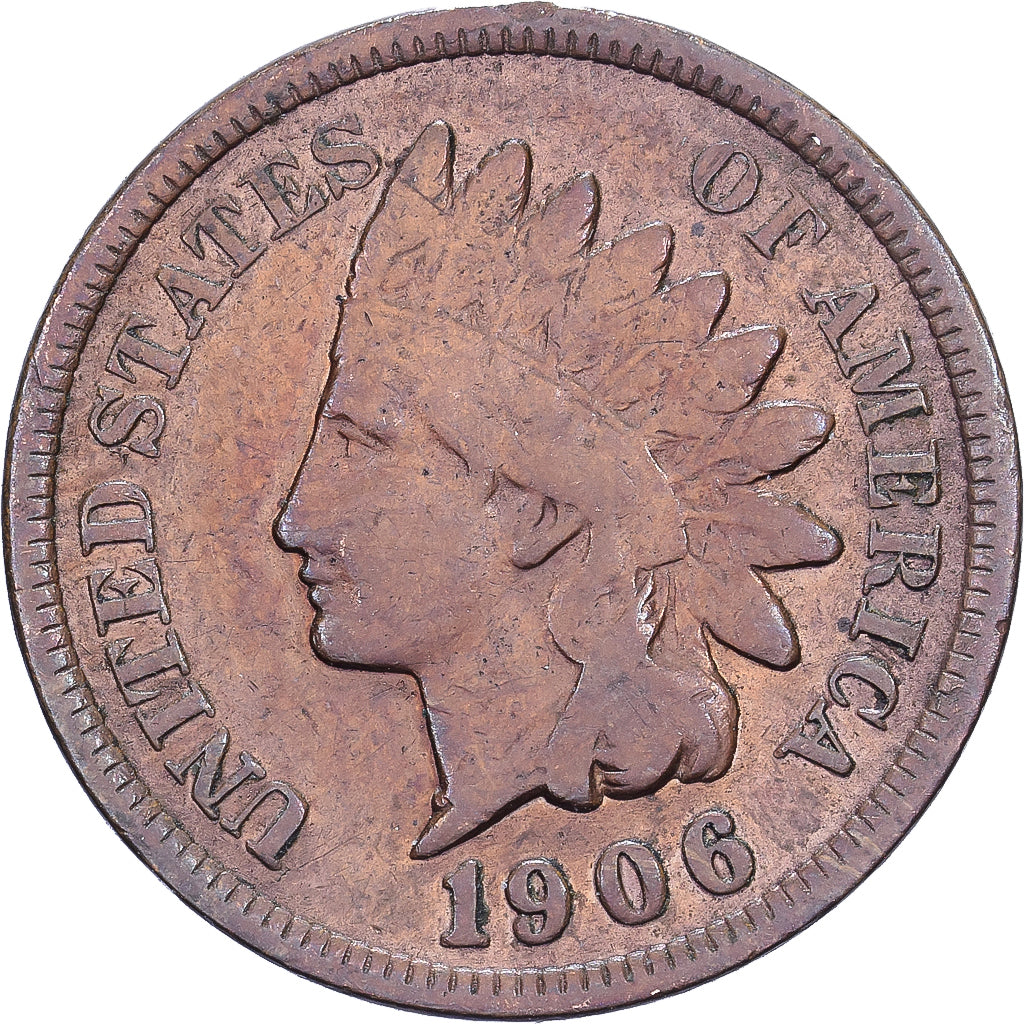 Vereinigte Staaten, Cent, Indian Head, 1906, U.S. Mint, Bronze, SS, KM:90a