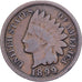 USA, Cent, Indian Head, 1899, U.S. Mint, Brązowy, EF(40-45), KM:90a