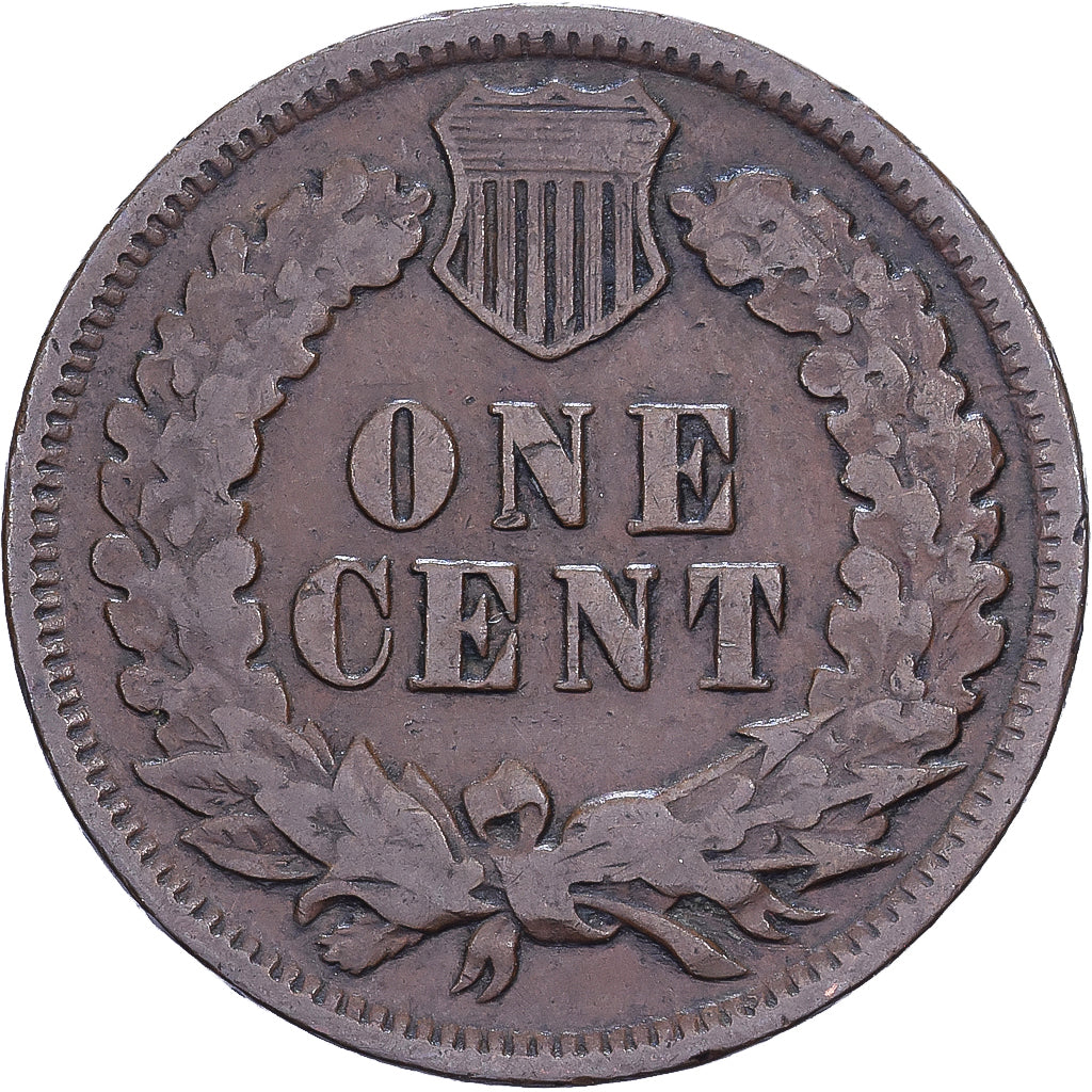 United States, Cent, Indian Head, 1878, U.S. Mint, Bronze, VF(30-35), KM:90a