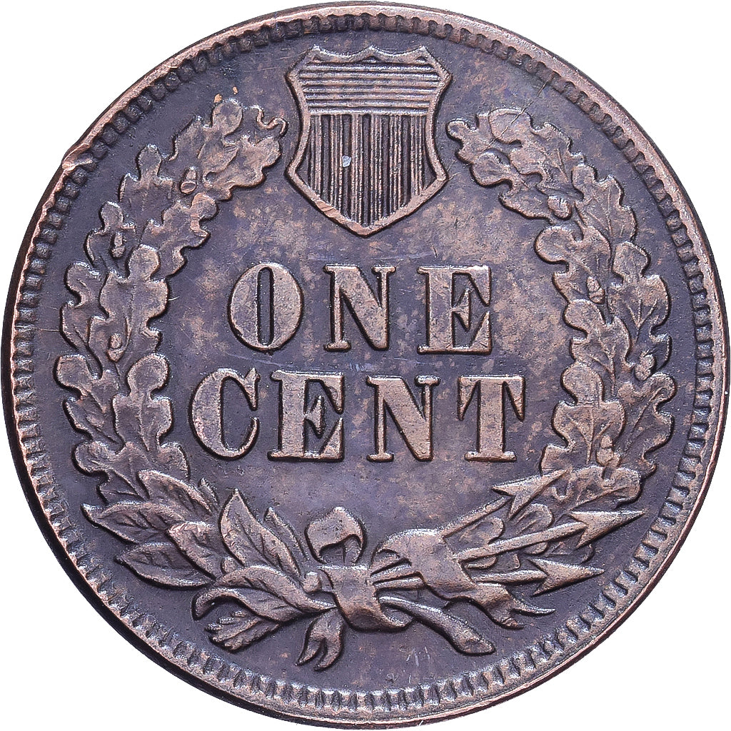 Vereinigte Staaten, Cent, Indian Head, 1875, U.S. Mint, Bronze, SS+, KM:90a