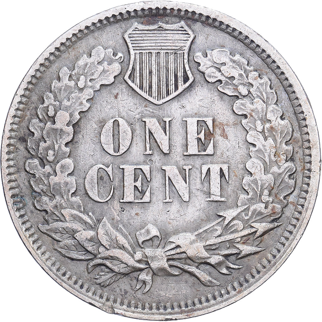 United States, Cent, Indian Head, 1878, U.S. Mint, Bronze, EF(40-45), KM:90a