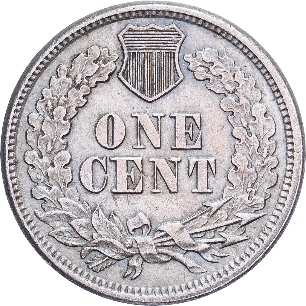 Vereinigte Staaten, Cent, Indian Head, 1860, U.S. Mint, Kupfer-Nickel, SS+