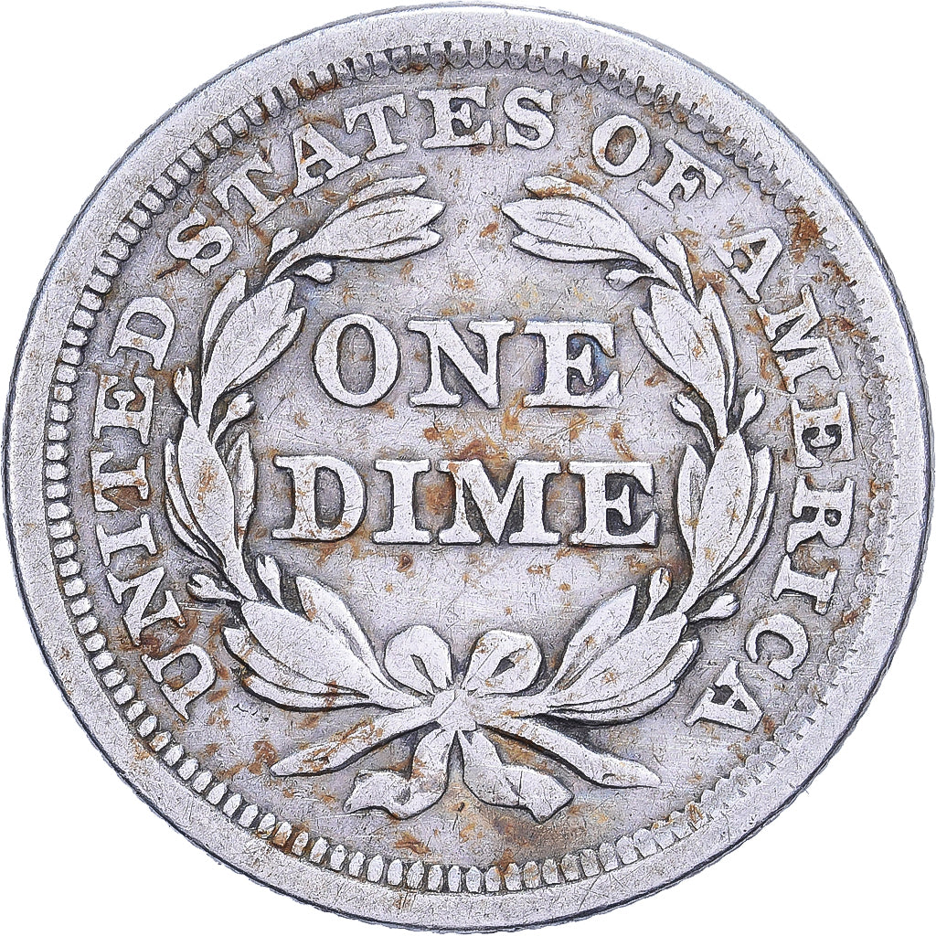 Vereinigte Staaten, Dime, Seated Liberty, 1858, U.S. Mint, Silber, S+, KM:A63.2