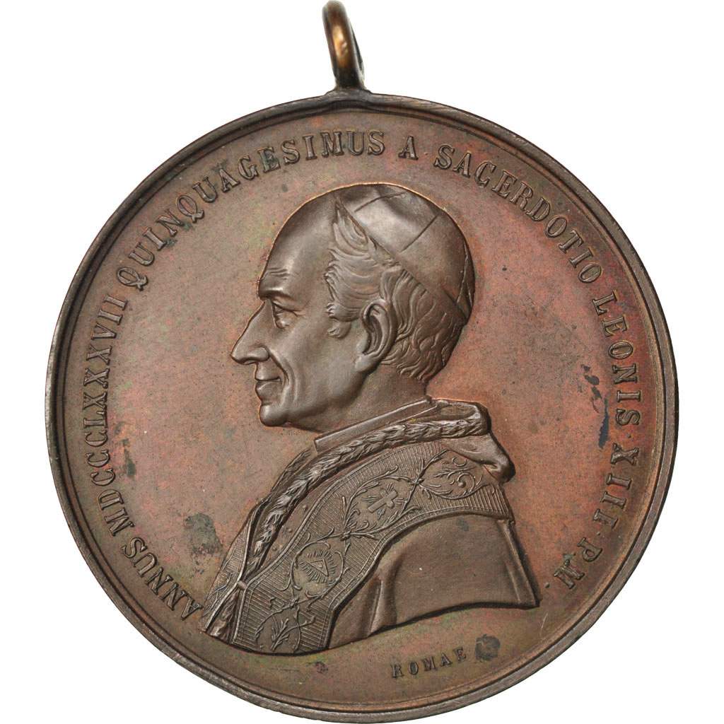 Vatican, Médaille, 1887, Bronze, SUP