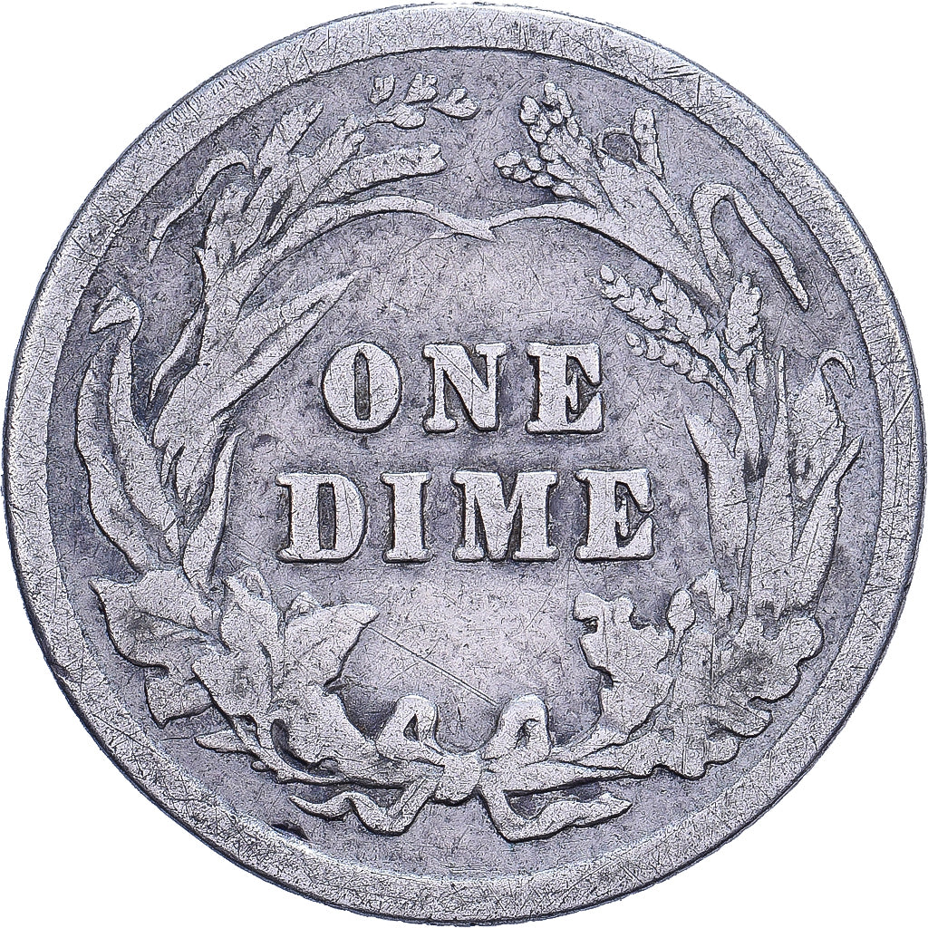 Stati Uniti, Dime, Barber, 1906, U.S. Mint, Argento, B+, KM:113
