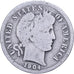 United States, Dime, Barber, 1904, U.S. Mint, Silver, F(12-15), KM:113