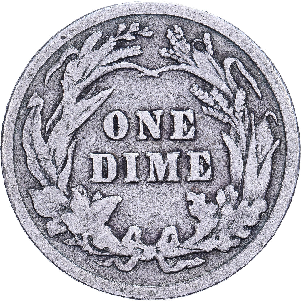 United States, Dime, Barber, 1901, U.S. Mint, Silver, VF(20-25), KM:113