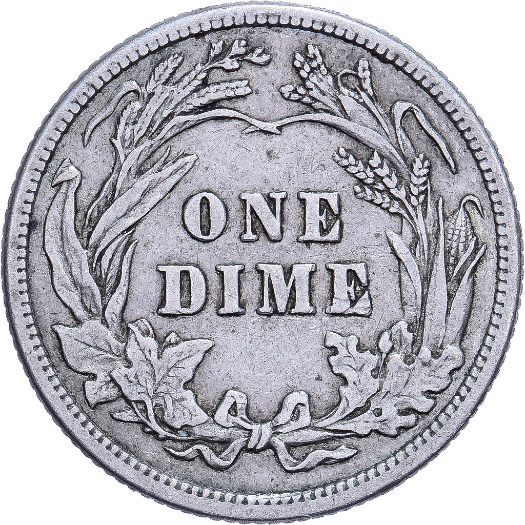 USA, Dime, Barber, 1914, U.S. Mint, Srebro, EF(40-45), KM:113