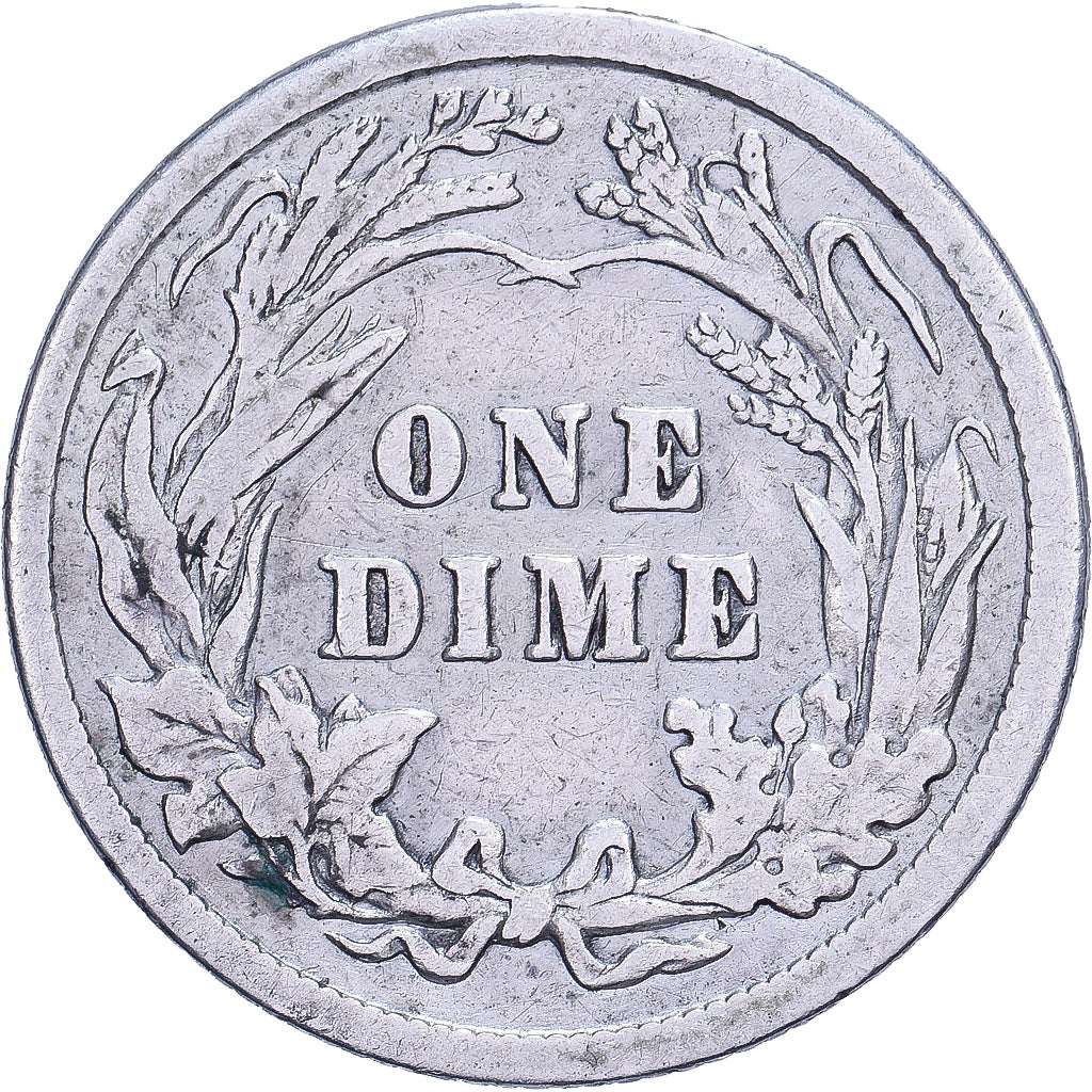 USA, Dime, Barber, 1911, U.S. Mint, Srebro, VF(30-35), KM:113
