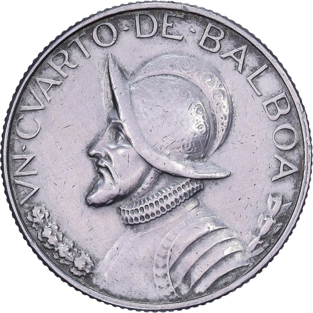 Panama, 1/4 Balboa, 1968, San Francisco, Copper-Nickel Clad Copper, AU(50-53)