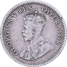 Afrique du Sud, George V, 6 Pence, 1927, Argent, TTB, KM:16.1