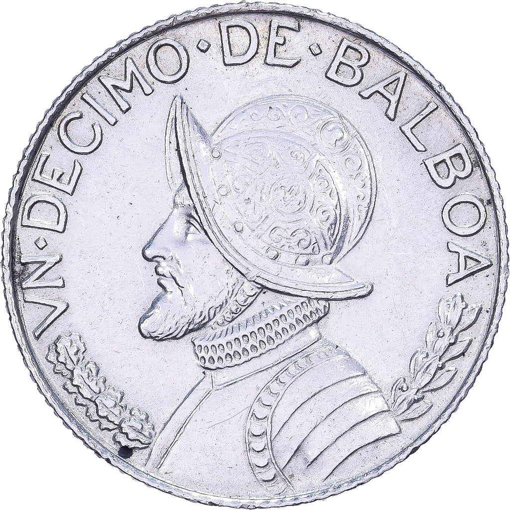 Panama, 1/10 Balboa, 1962, Argento, SPL-, KM:10.2