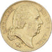France, 20 Francs Or, 1820, Perpignan, Gold, EF(40-45), Gadoury:1028