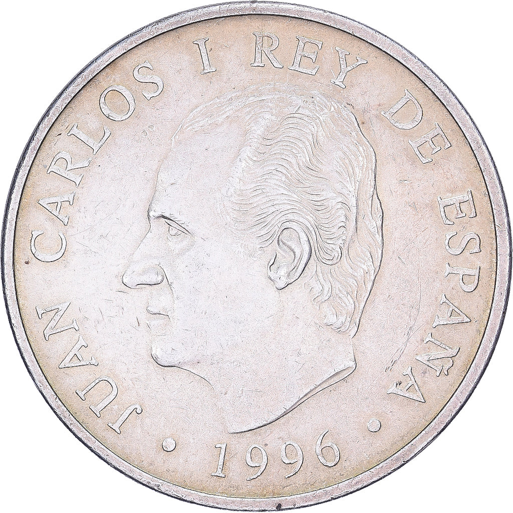 Spanje, Juan Carlos I, 2000 Pesetas, 1996, Madrid, Zilver, ZF+, KM:968