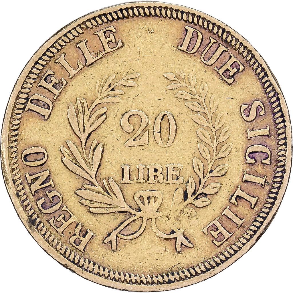 Kingdom of Naples, Gioacchino Murat, 20 Lire, 1813, Oro, BB, Gadoury:IT 55