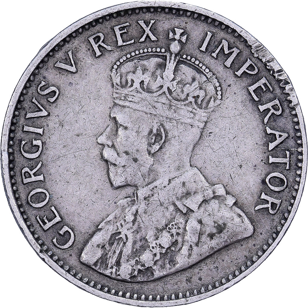 Sudáfrica, George V, 3 Pence, 1932, Plata, MBC, KM:15.2