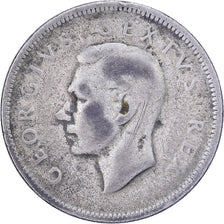 Afrique du Sud, George VI, 2 Shillings, 1952, Argent, TB+, KM:38.2