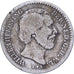 Países Bajos, William III, 10 Cents, 1873, Plata, BC+, KM:80