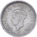 Inde britannique, George VI, 1/4 Rupee, 1945, Bombay, Argent, TTB, KM:547