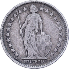 Svizzera, 1/2 Franc, 1910, Bern, Argento, MB+, KM:23