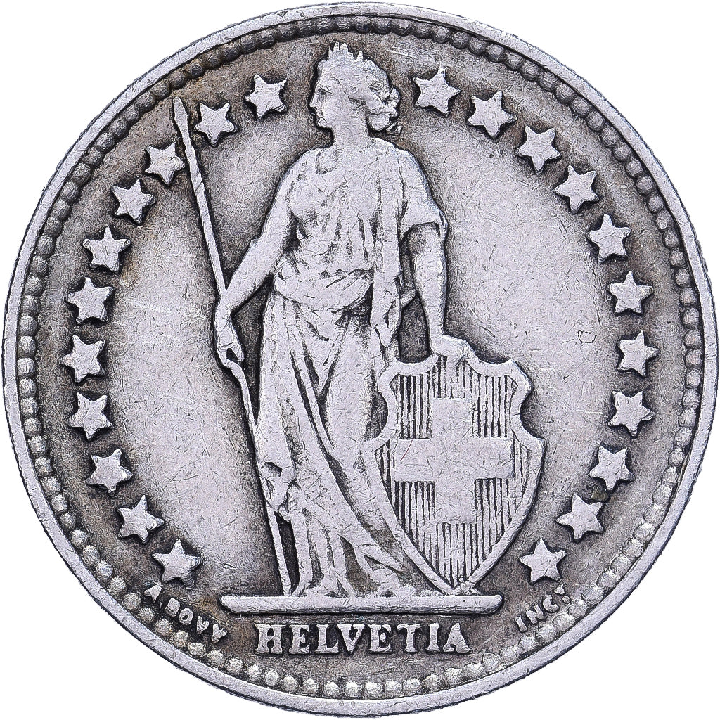 Suisse, 1/2 Franc, 1929, Bern, Argent, TTB, KM:23