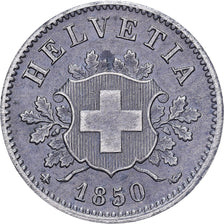 Svizzera, 10 Rappen, 1850, Strasbourg, Biglione, BB, KM:6