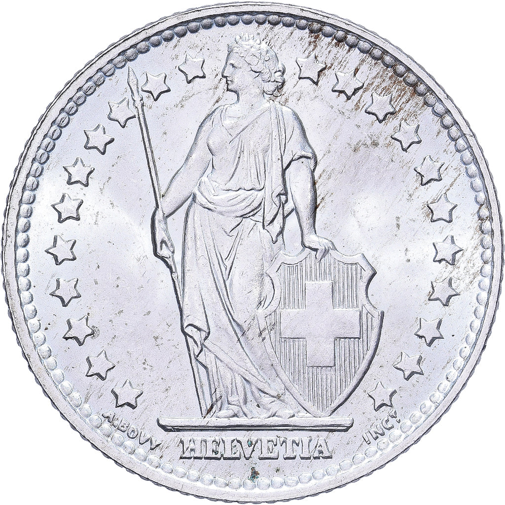 Suíça, Franc, 1956, Bern, Prata, AU(55-58), KM:24