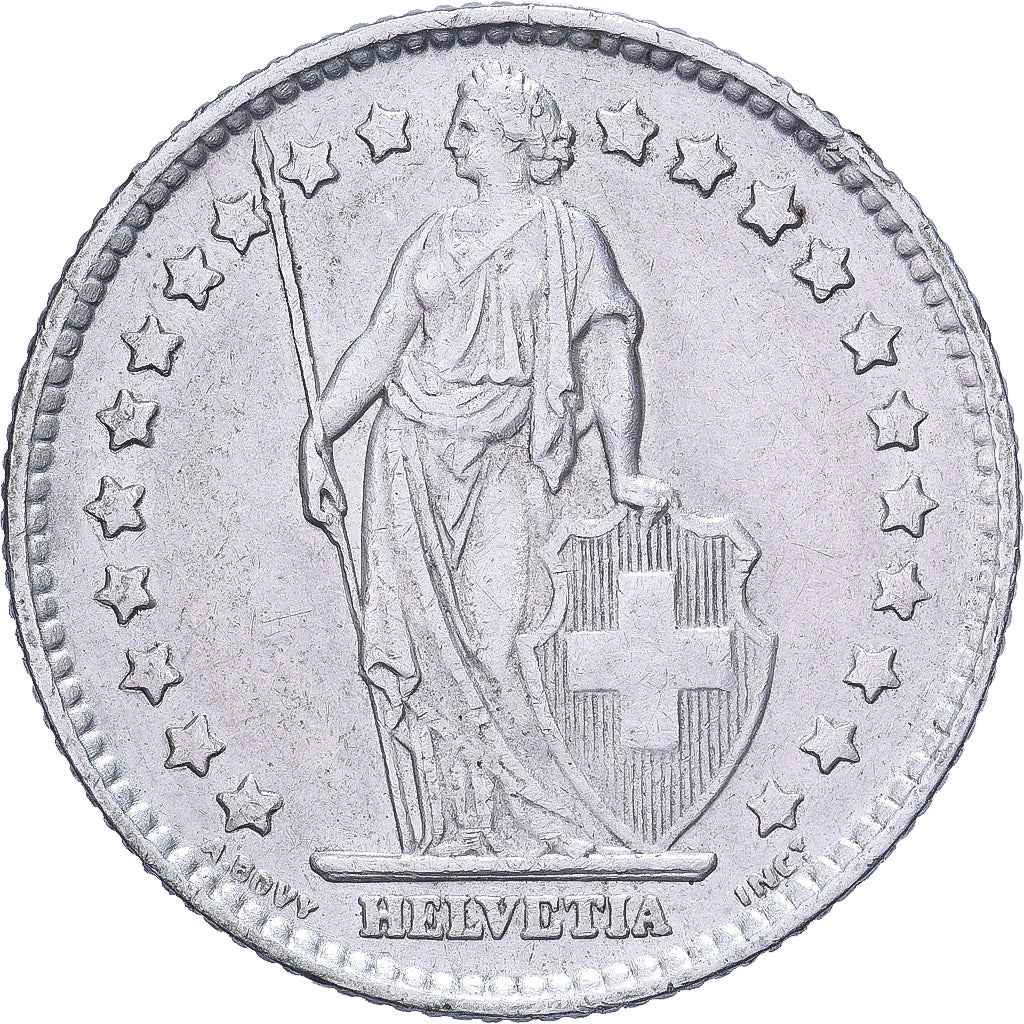 Suíça, Franc, 1961, Bern, Prata, AU(55-58), KM:24