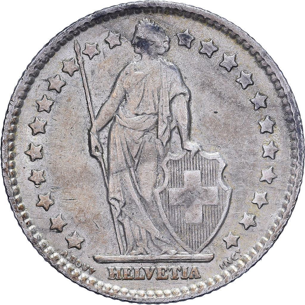 Szwajcaria, Franc, 1963, Bern, Srebro, EF(40-45), KM:24