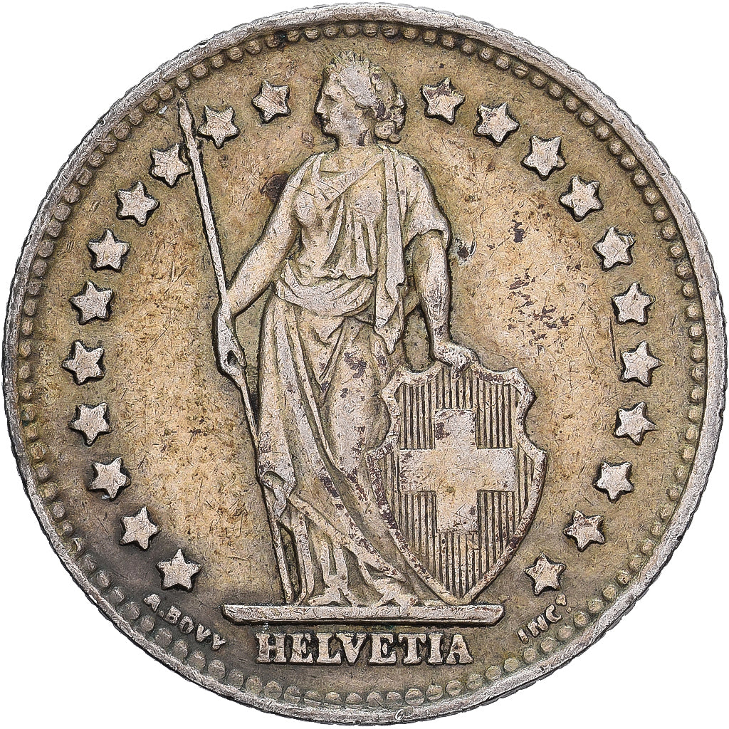 Svizzera, Franc, 1946, Bern, Argento, BB, KM:24