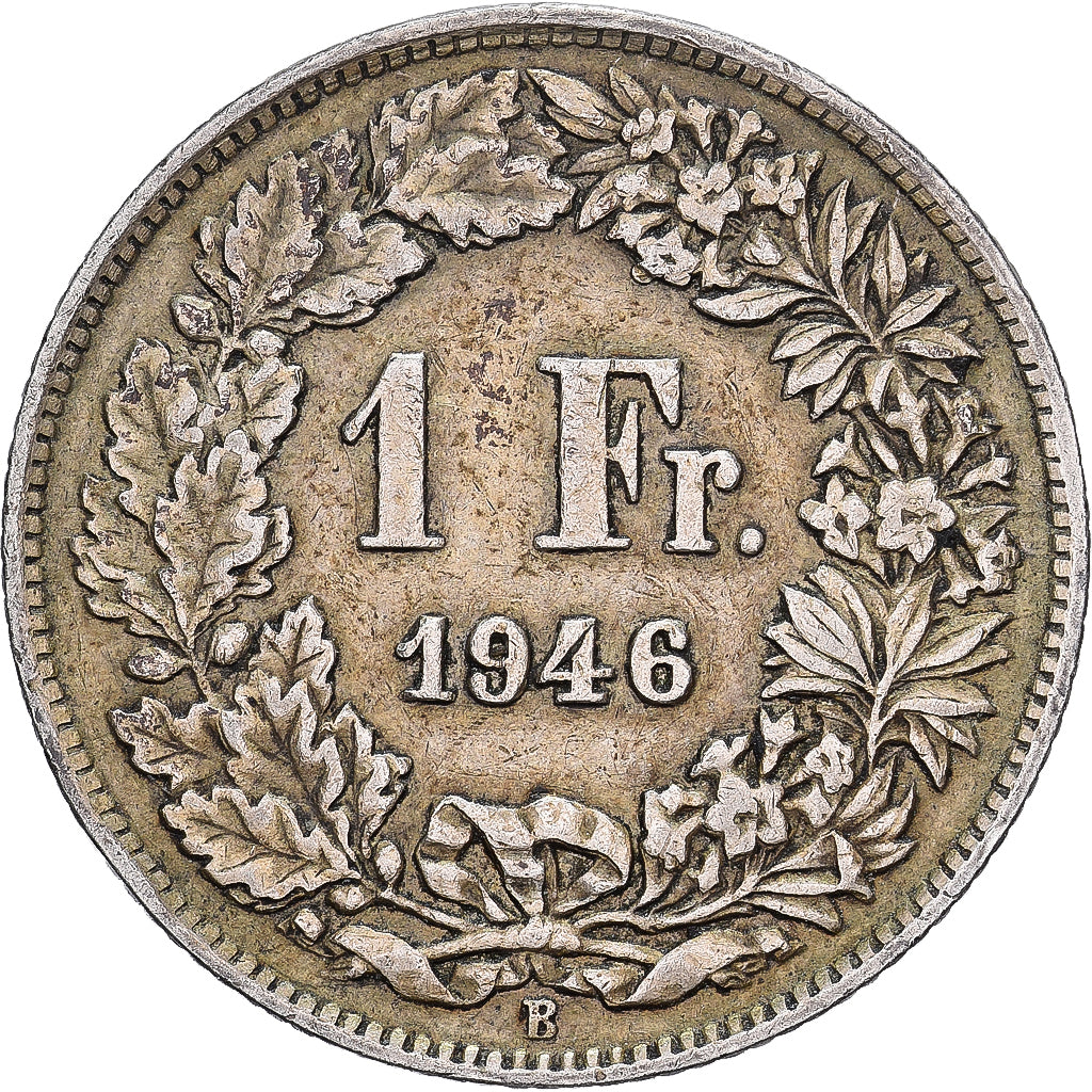 Svizzera, Franc, 1946, Bern, Argento, BB, KM:24