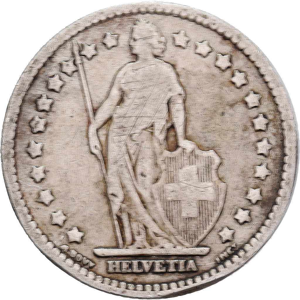 Switzerland, Franc, 1913, Bern, Silver, VF(30-35), KM:24