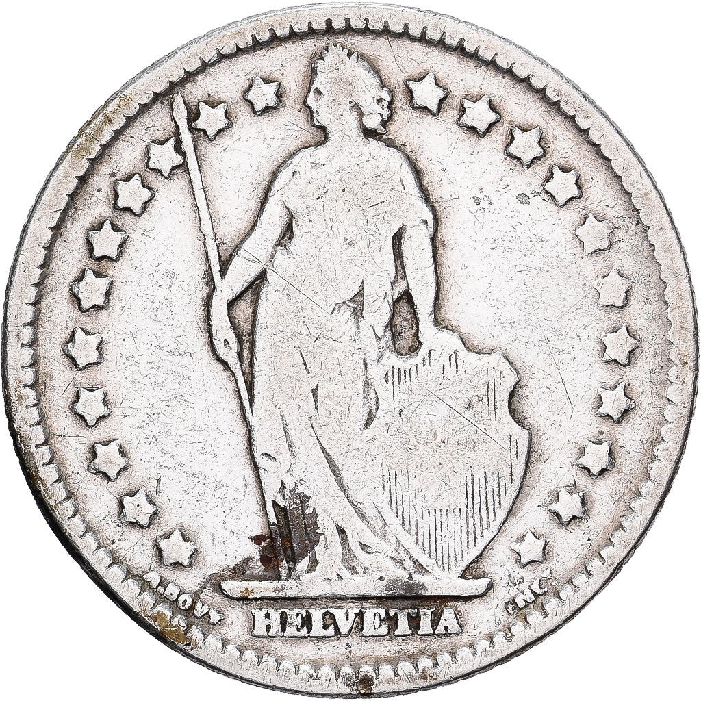 Svizzera, Franc, 1905, Bern, Argento, B+, KM:24