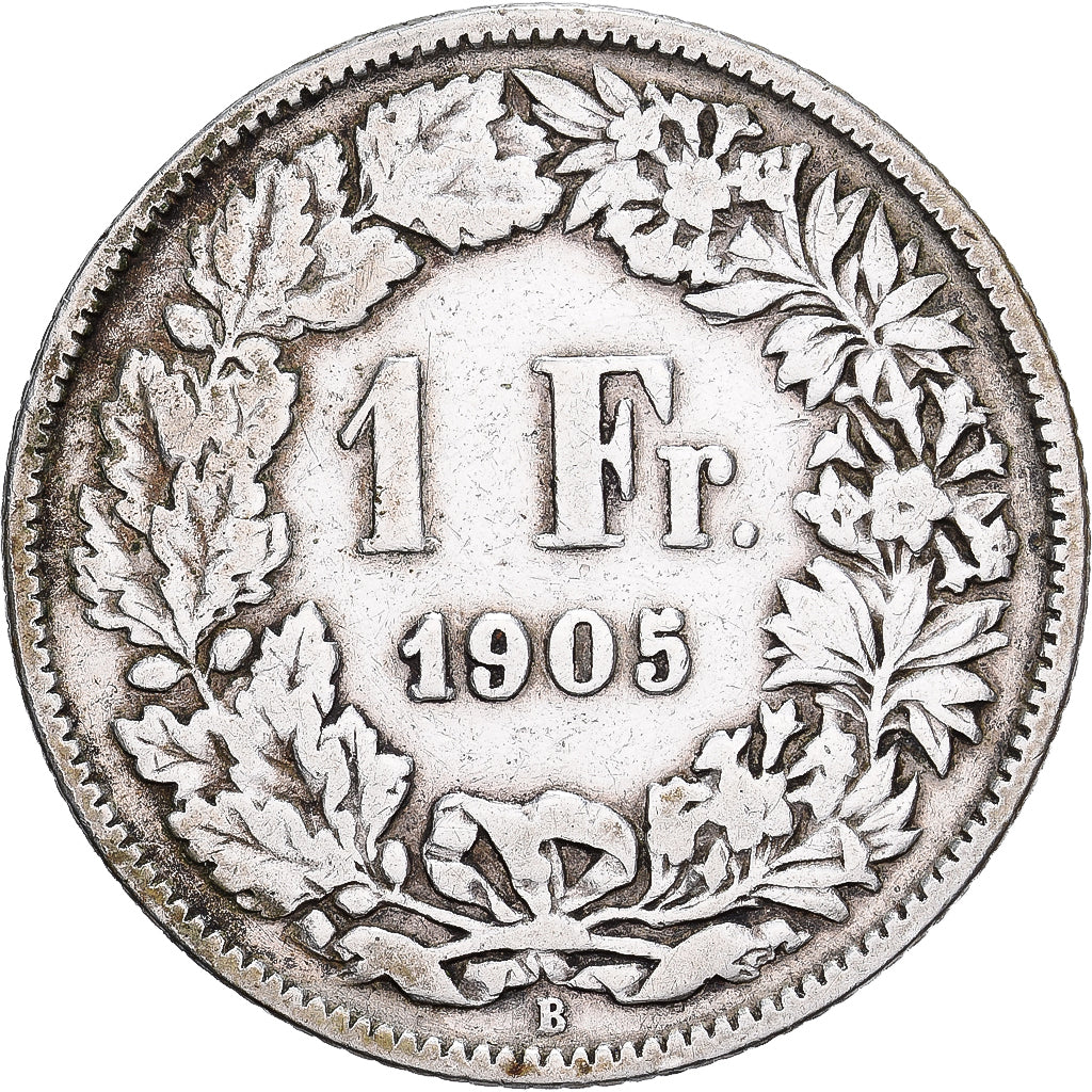 Svizzera, Franc, 1905, Bern, Argento, B+, KM:24