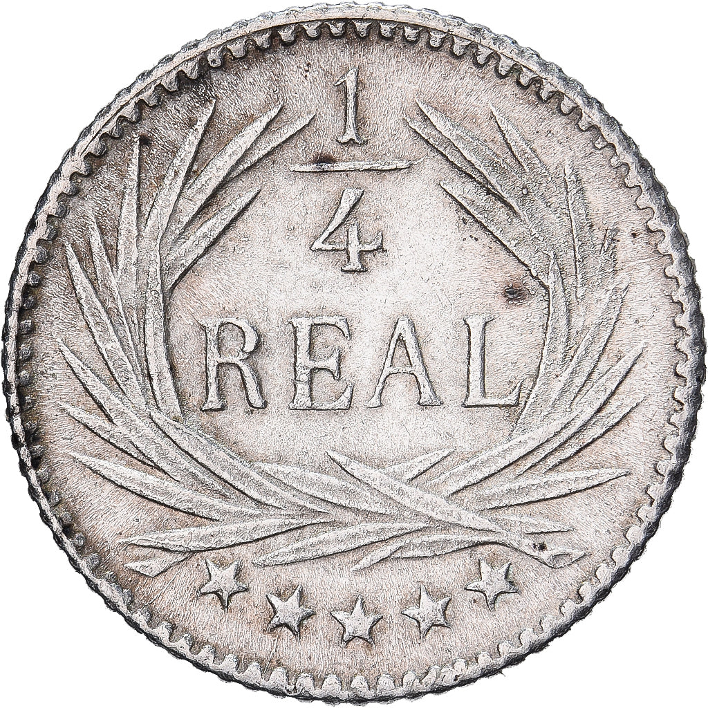 Guatemala, 1/4 Réal, 1897, Silver, AU(55-58), KM:162