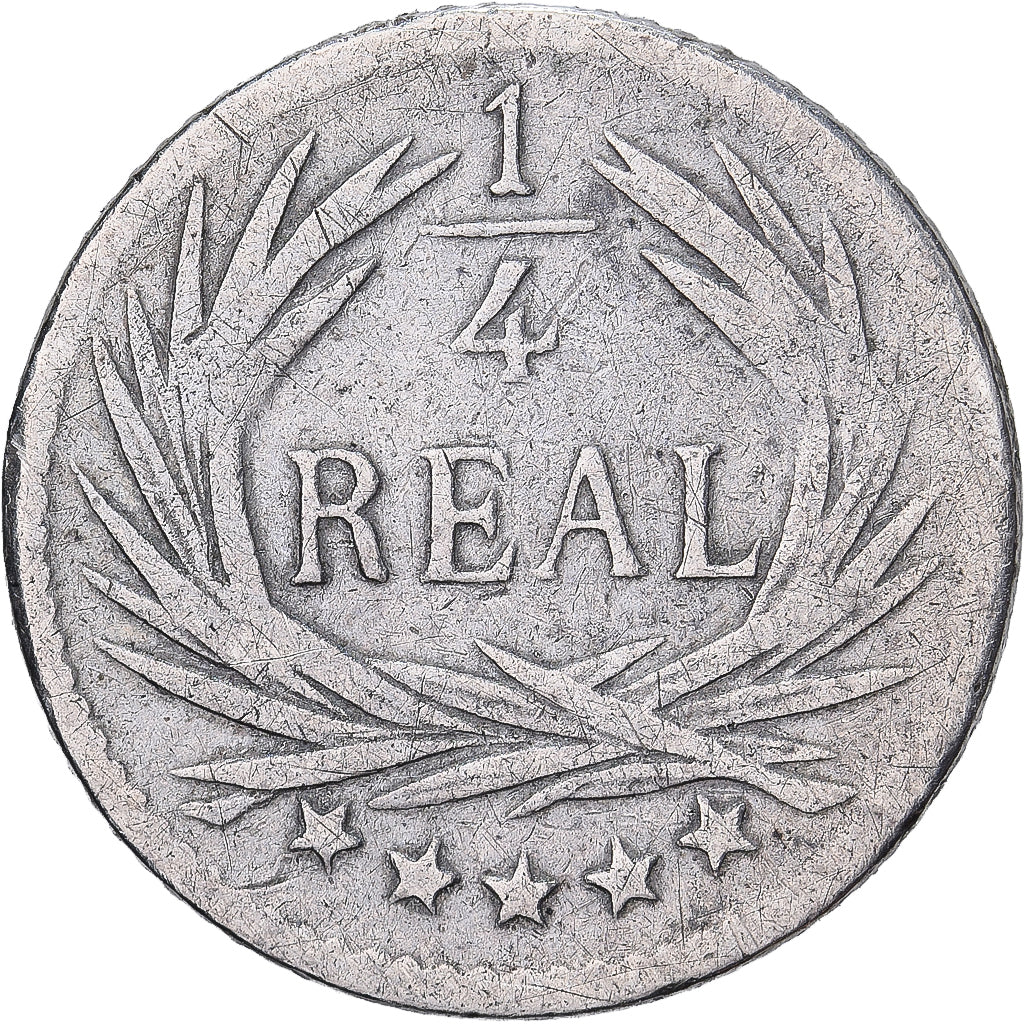 Guatemala, 1/4 Réal, 1895, Silver, EF(40-45), KM:162