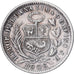 Pérou, 1/2 Dinero, 1906, Lima, Argent, TTB, KM:206.2