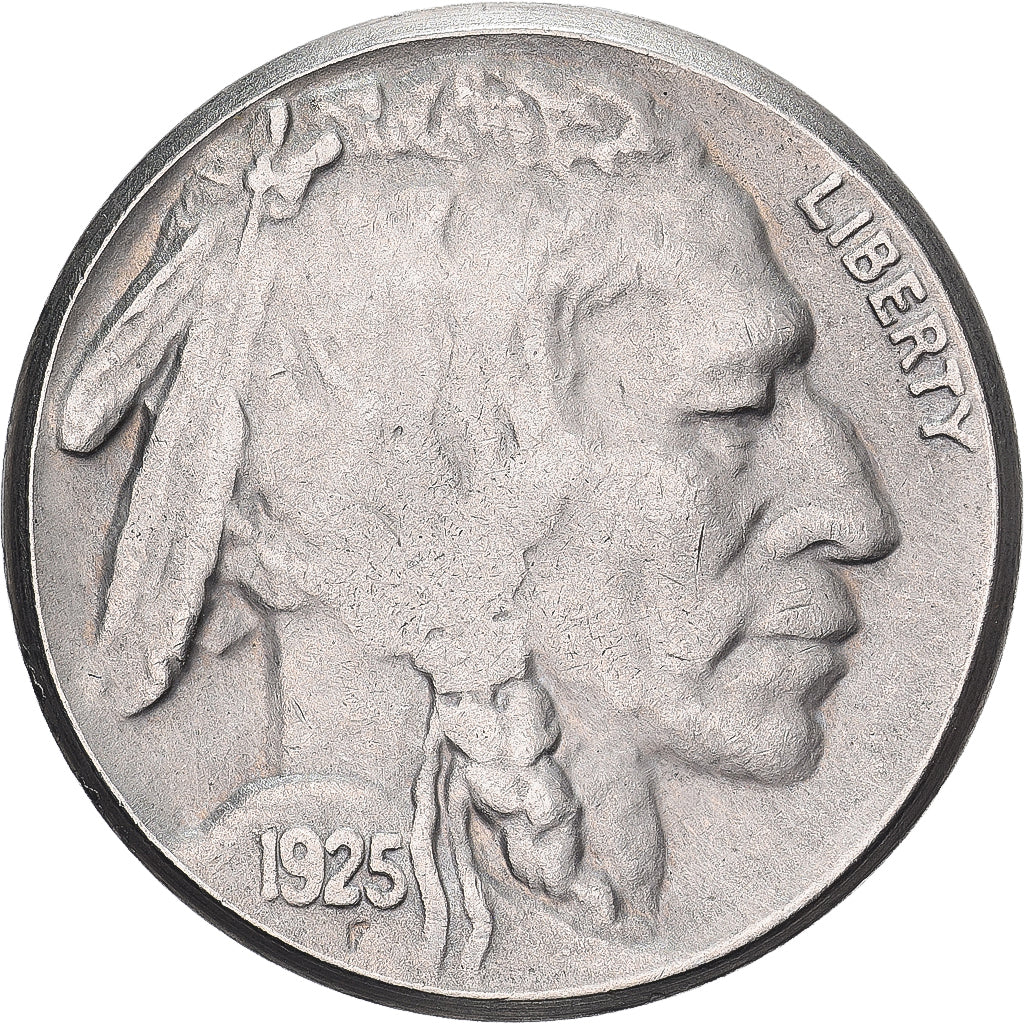 United States, 5 Cents, Buffalo, 1925, U.S. Mint, Copper-nickel, AU(50-53)