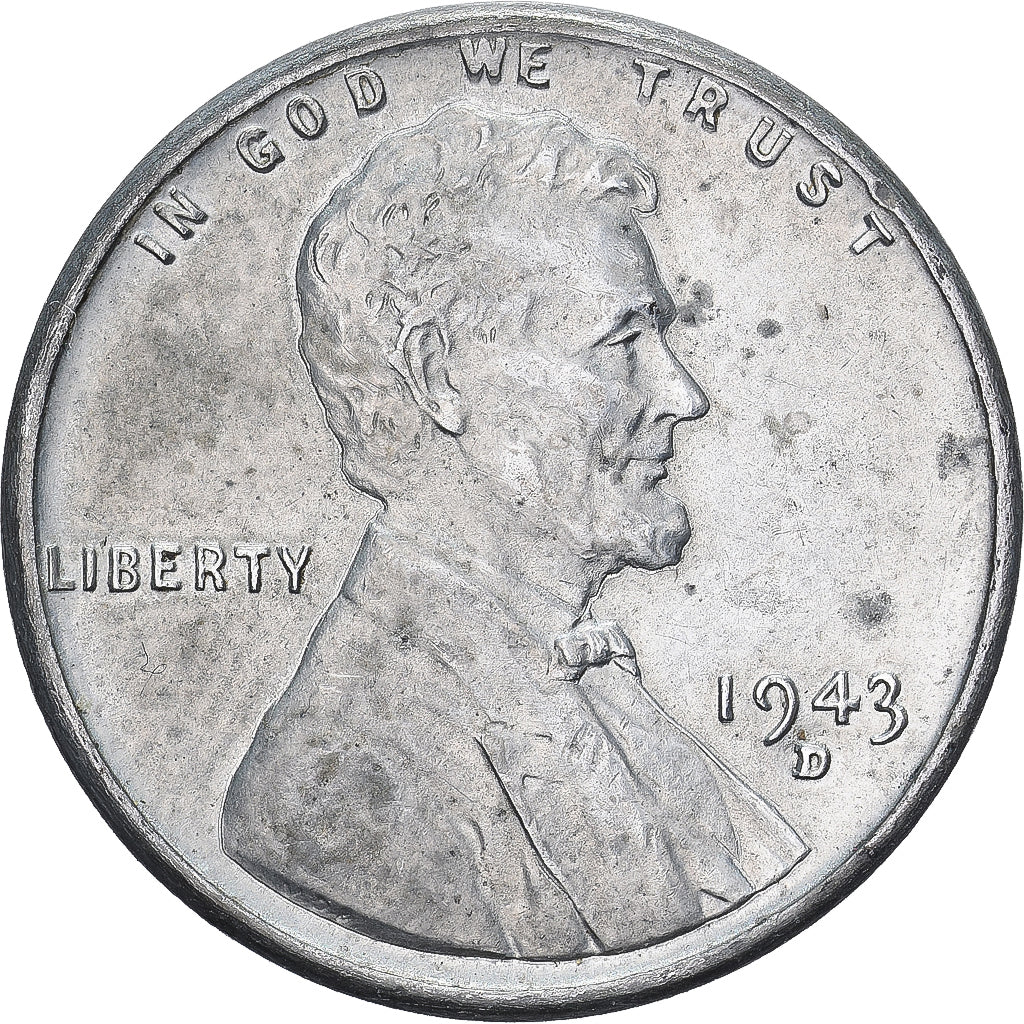 Vereinigte Staaten, Cent, Lincoln, 1943, U.S. Mint, Zinc Coated Steel, SS