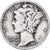 États-Unis, Dime, Mercury, 1941, U.S. Mint, Argent, TTB, KM:140