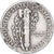 États-Unis, Dime, Mercury, 1941, U.S. Mint, Argent, TTB, KM:140