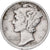 États-Unis, Dime, Mercury, 1935, U.S. Mint, Argent, TTB, KM:140
