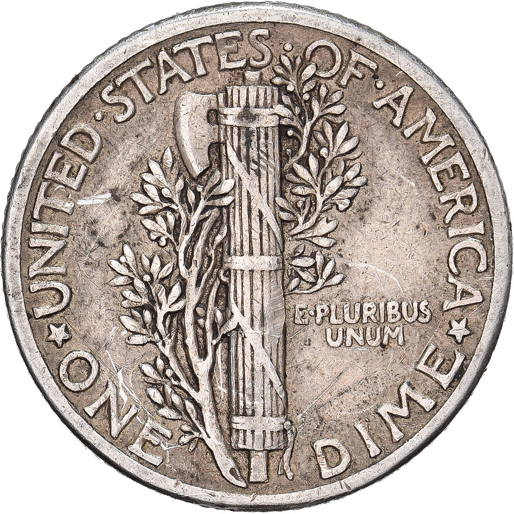 Vereinigte Staaten, Dime, Mercury, 1935, U.S. Mint, Silber, SS, KM:140