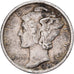 Stati Uniti, Dime, Mercury, 1924, U.S. Mint, Argento, BB, KM:140