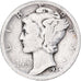 États-Unis, Dime, Mercury, 1934, U.S. Mint, Argent, TB+, KM:140