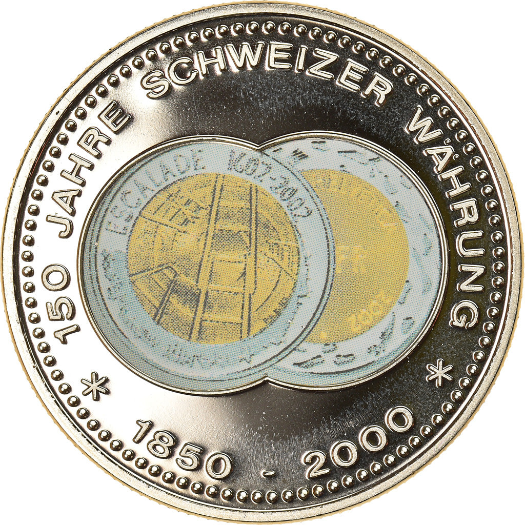 Switzerland, Medal, 150 Ans de la Monnaie Suisse, 2000, MS(63), Copper-nickel