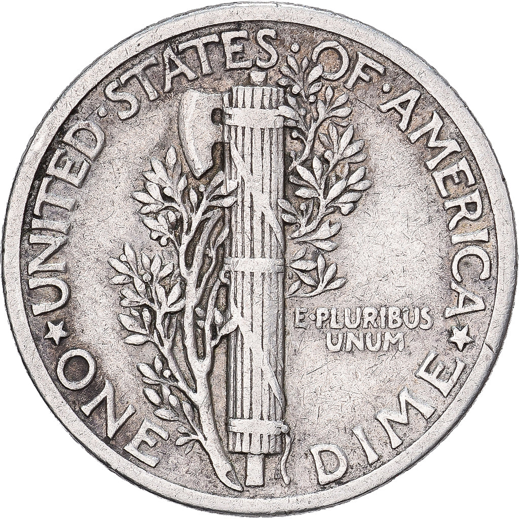 Vereinigte Staaten, Dime, Mercury, 1936, U.S. Mint, Silber, SS, KM:140