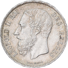 Belgique, Leopold II, 5 Francs, 5 Frank, 1870, Argent, TTB+, KM:24
