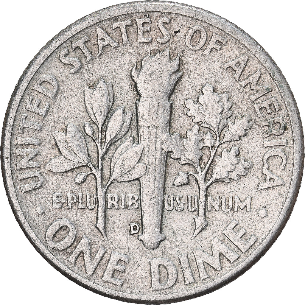 Vereinigte Staaten, Dime, Roosevelt, 1957, U.S. Mint, Silber, SS, KM:195